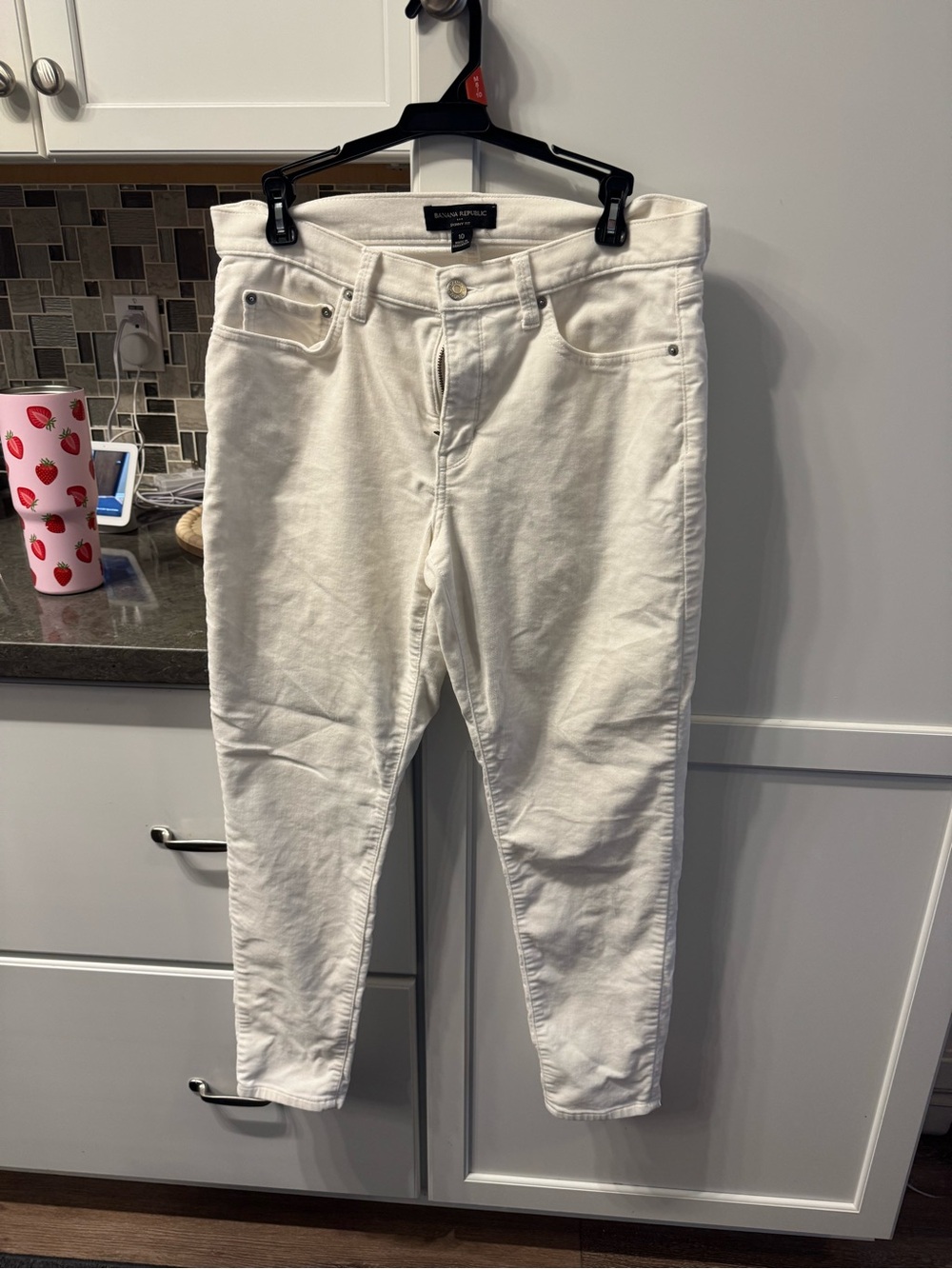 Banana Republic White Skinny Jeans